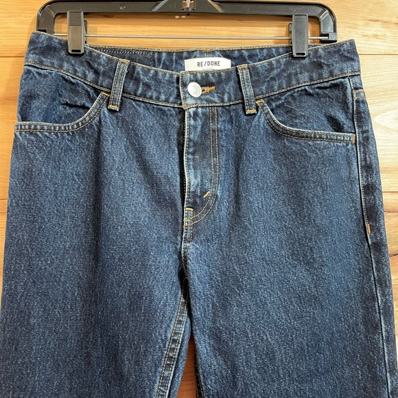 Re/Done Low Rise Bell Orta Jeans Size 26 Heritage Rinse - Picture 7 of 8